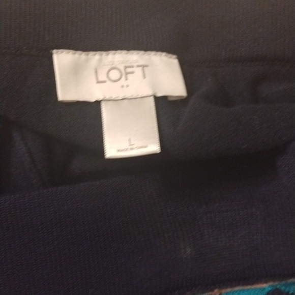 Knee length multicolored Chevron skirt - Picture 3 of 4